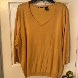 Architect Mustard V-Neck Sweater